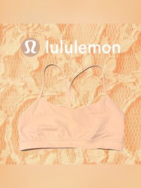 orange creamsicle lululemon sports bra